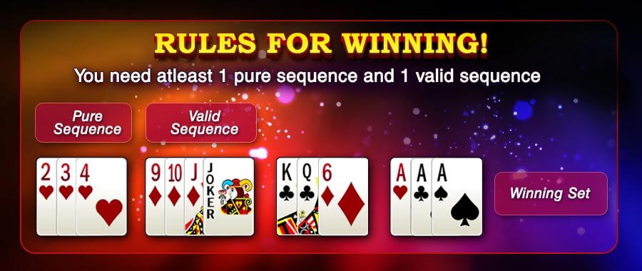Learn how to play rummy with Indian cards and sequences